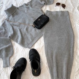 Dressed in LaLa Sweater and High Waisted Skirt Set